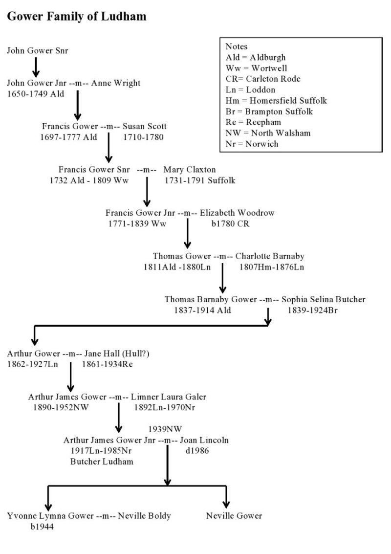 Gower
                          Family Tree