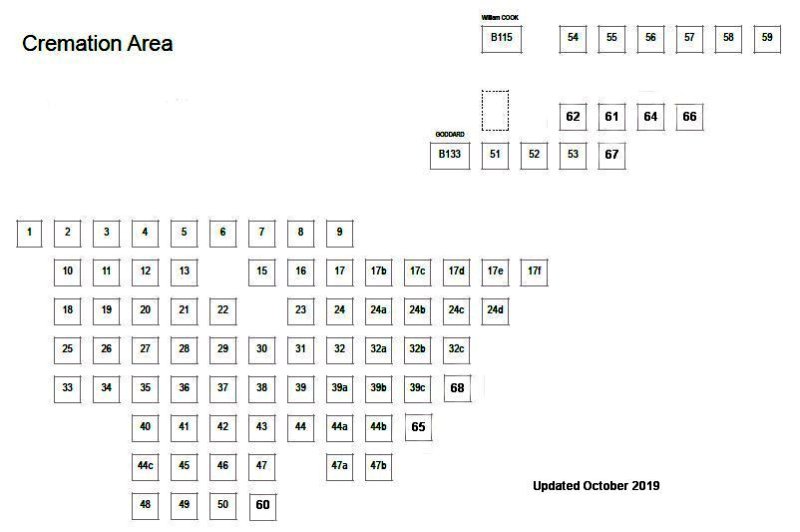 Cremations map