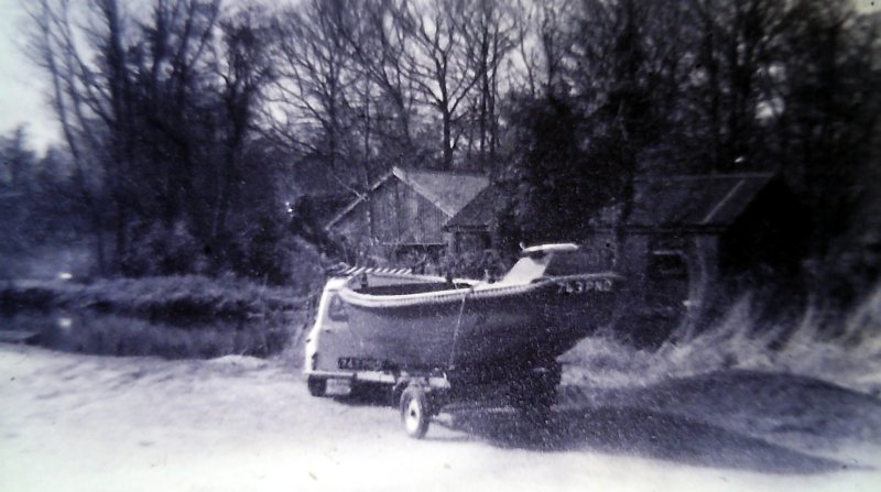 Boat
                      arriving at Womack Staithe