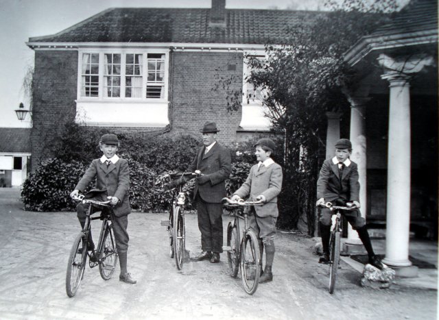 setting out on
                    bikes