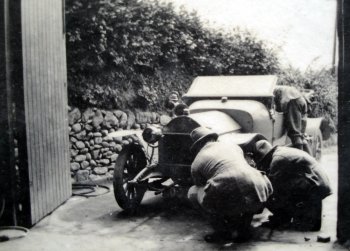 changing
                        tyre