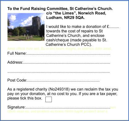 donation form