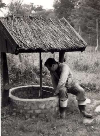 looking in the well